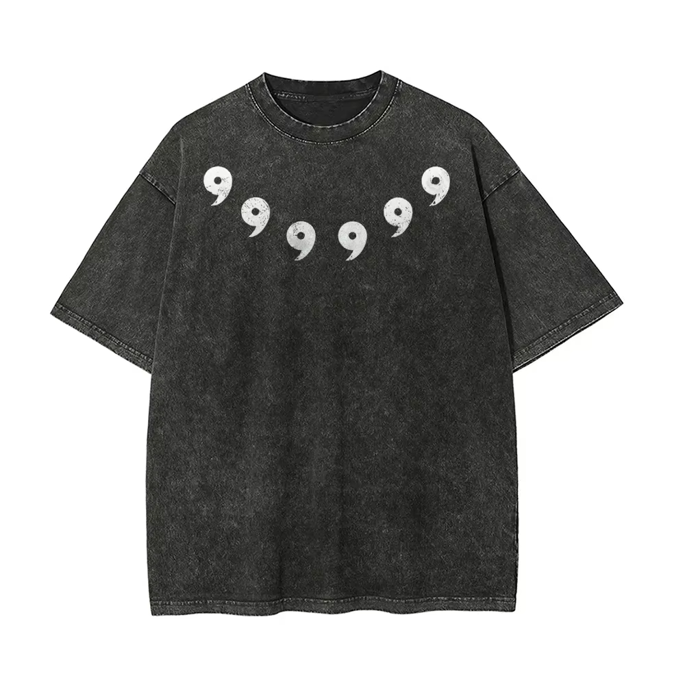 Acid Wash Vintage Graphic T Shirt - ナルト六道の賢者 Tシャツマガタマヴィンテージ酸洗いストリートウェア通気性レトロアニメグラフィックコットンメンズ Tシャツ服