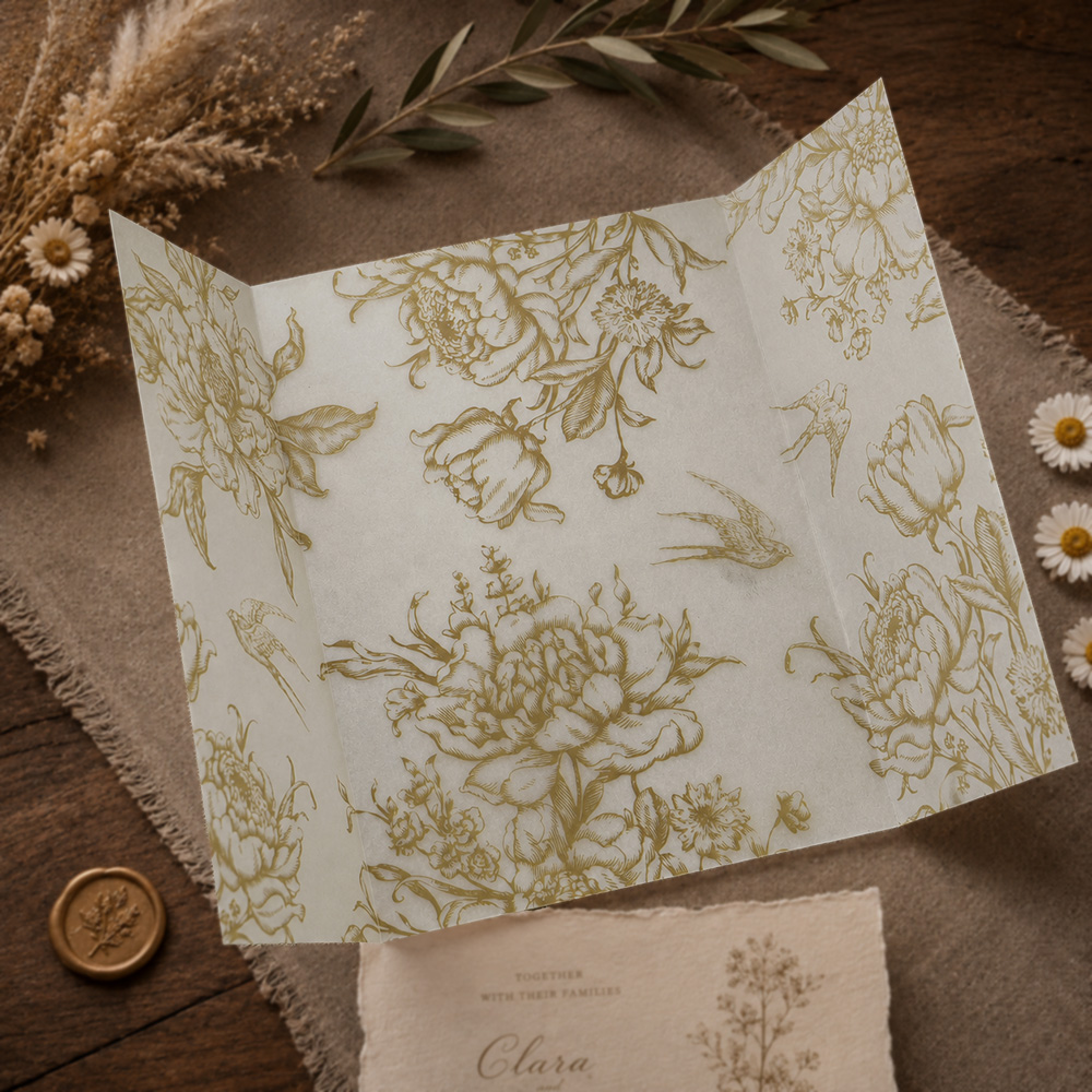 20/50枚入り モノクロの花柄ベラムラップ、ヴィンテージ花 - Jackets のレビューと価格