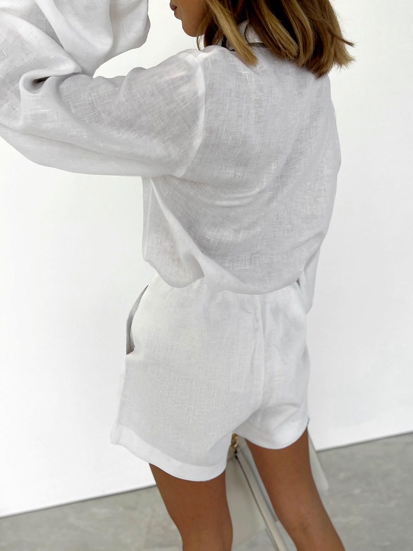 ツーピースセット レディース服 2026 夏 カジュアル お - Mens Linen Shirt Long Sleeve のレビューと価格