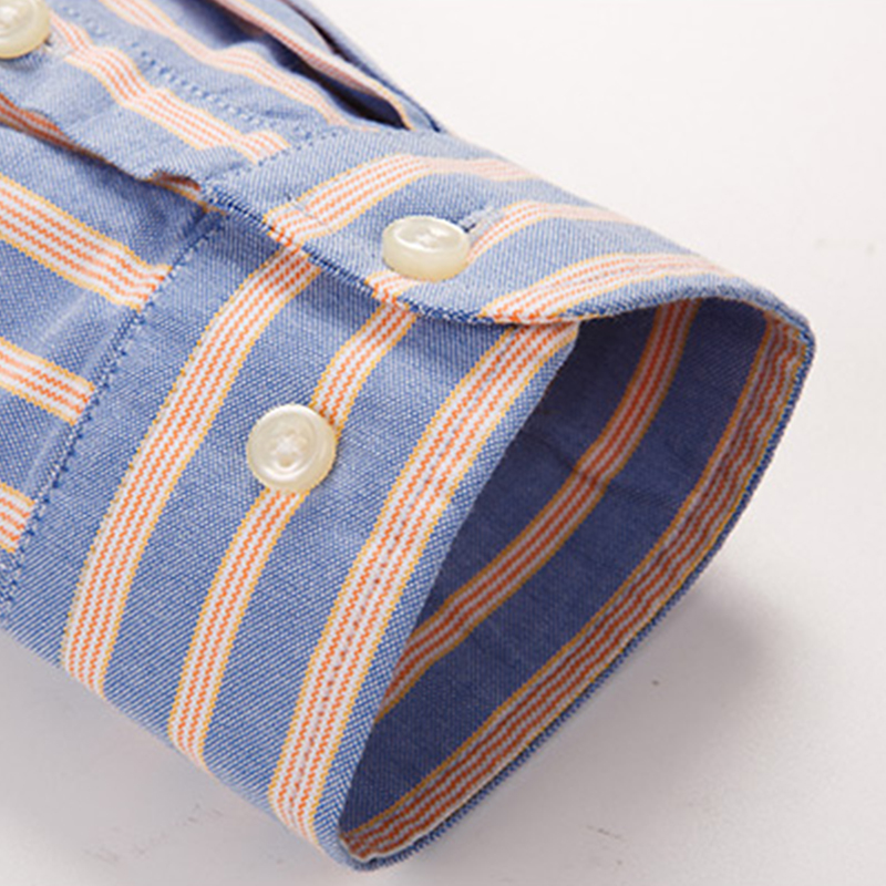 メンズ向け新作100%コットン スマートカジュアル長袖シャツ - Oxford Cotton Casual Shirt Business のレビューと価格