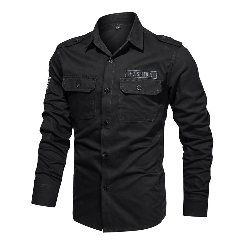 メンズミリタリースタイルのカーゴシャツ,タクティカルカジュア - Tactical Military Shirt Cargo のレビューと価格