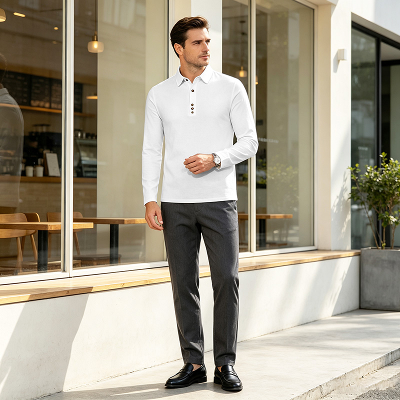 メンズ コットンリネン 長袖シャツ ラペル ハーフボタン レ - Mens Linen Shirt Long Sleeve のレビューと価格