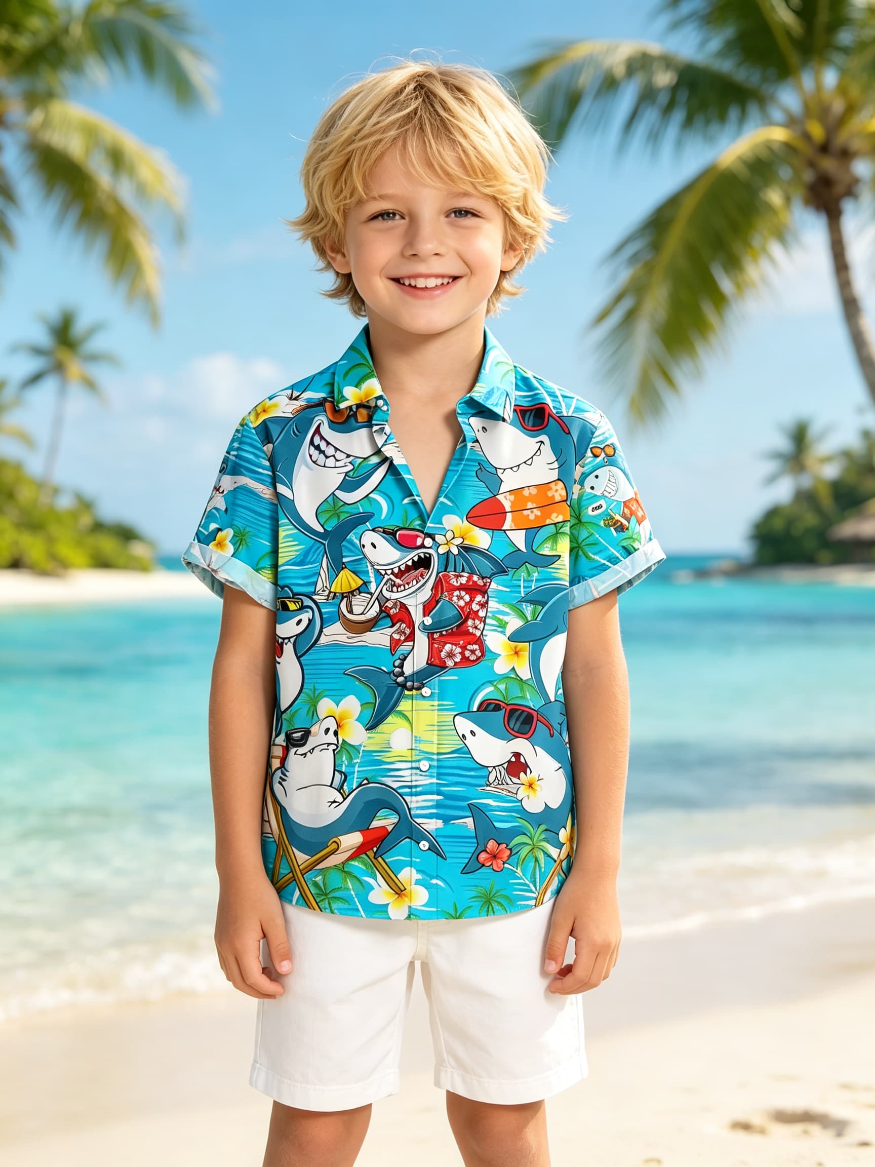 メンズ、レディース、キッズ向け。ヴィンテージ風のハワイアン柄 - Vintage Hawaiian Floral Shirt のレビューと価格